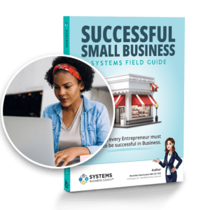 Business plan course with the physical copy of the Field Guide for Kari